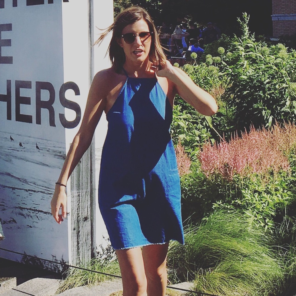 Urban Outfitters Blue Denim-like Dress